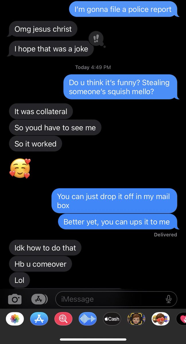 crysreaa's tweet photo. Never going on a date again, this guy really stole my squishmallow from my car https://t.co/Tpwi82u7Lf