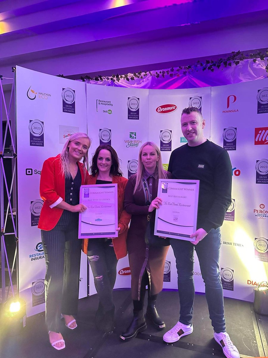 We’re absolutely delighted to have be awarded BEST RESTAURANT LEITRIM at this years Irish Restaurant Awards - this is a credit to our amazing team - THANK YOU 🙏 ❤️
(We also won Best Wine Experience Leitrim)🍷YAY 😁
#foodoscars #irishrestaurantawards2023
#thebestteam