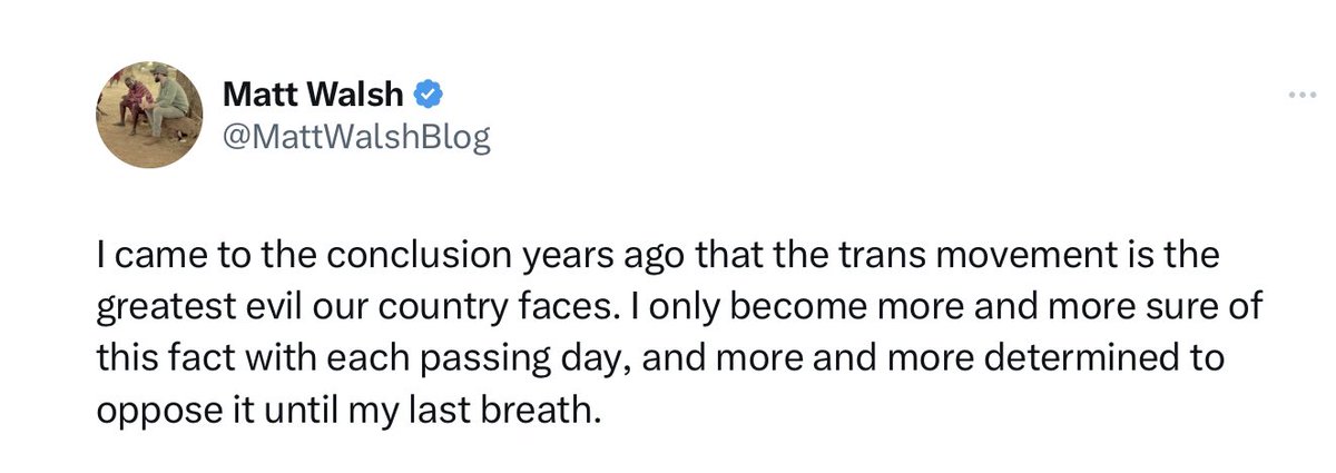 Scott_Wiener's tweet photo. “The greatest evil our country faces”

Not climate change. Not gun violence. Not preventable diseases.

Trans people

And they wonder why we think they’re advocating for genocide. https://t.co/7N3fX4Eely