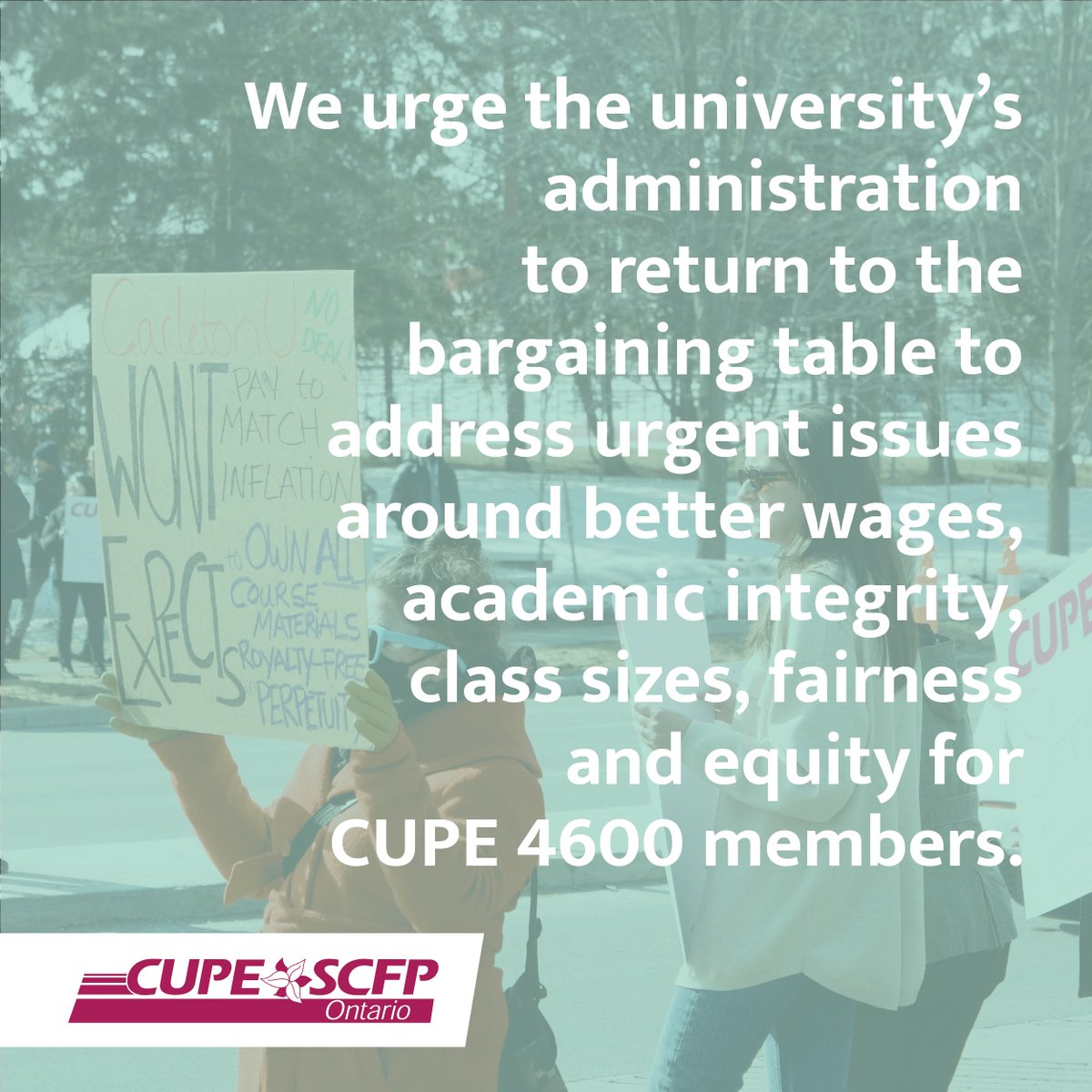 CUPE Ontario tweet media