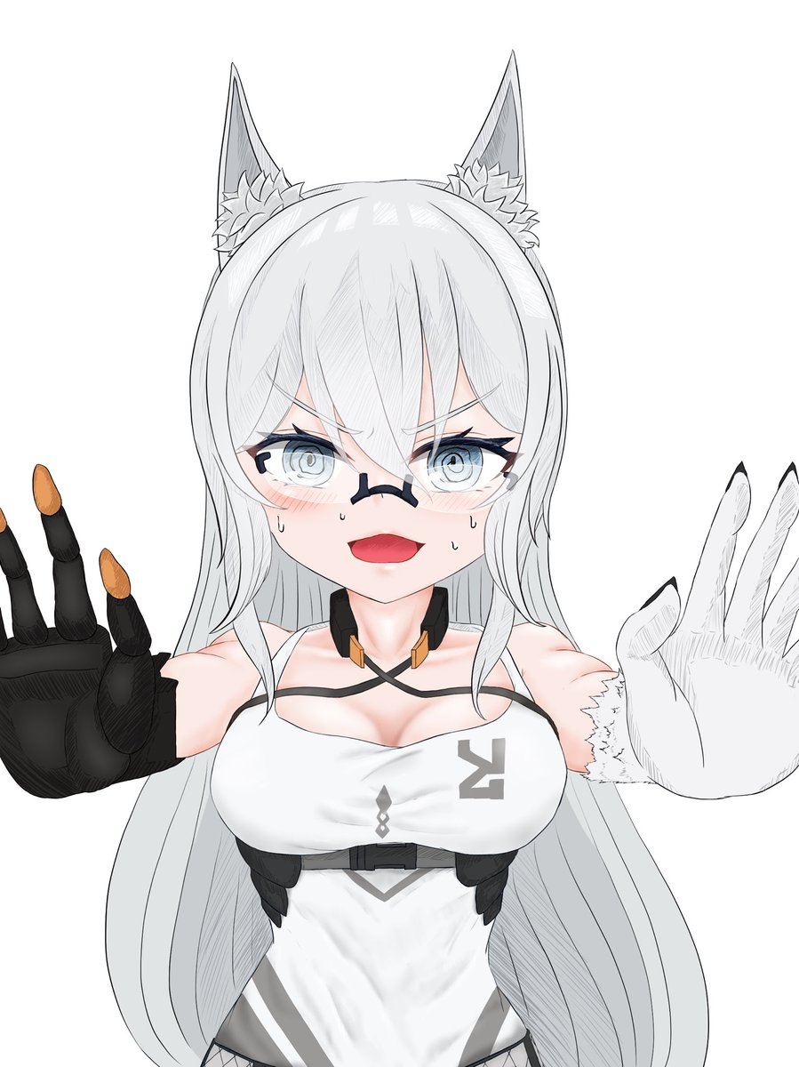 「上げ方ミスったので再掲差分は分けるべきだったわね( ˊᵕˋ; )メガネなし差分も」|猫山ポチ(犬丸ミケ)のイラスト