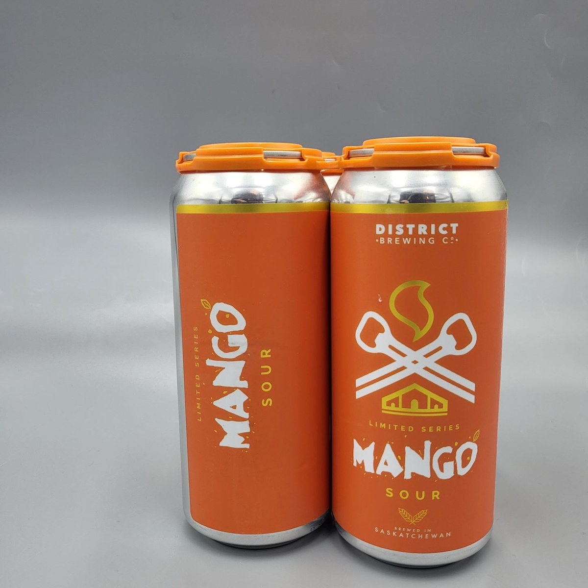 In stock! From Regina, District Brewing Mango Sour. Loads of mango flavour on a sour base. Nice balance of sour and sweet.  It's just about that time of year again! 5.3% abv, #yegbeer <a href="/DistrictBrewing/">District Brewing Co</a>