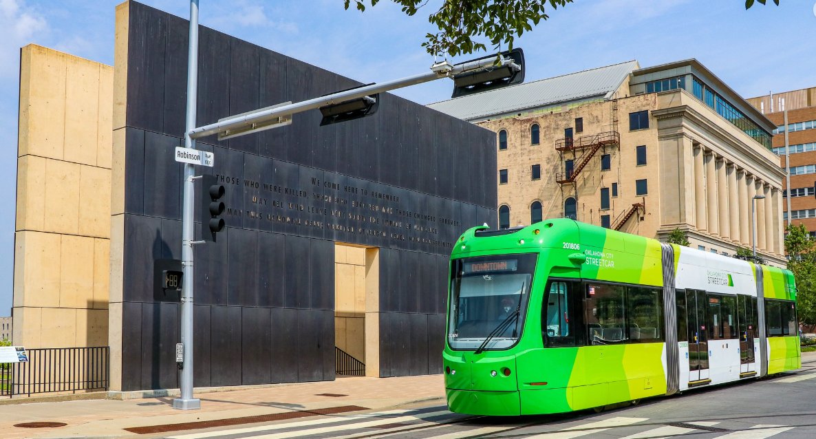OKCStreetcar's tweet photo. Only 1️⃣ month away! Making plans to run or support someone in the @okcmarathon #RUNtoREMEMBER? 🏃‍♀️ 🎽 Great news, streetcar rides will be FREE April 25-30 for the marathon &amp; @artscouncilokc Festival of the Arts! #okcfa

Let us get you to and from your #DowntownOKC destinations. https://t.co/QVo46XwlFl