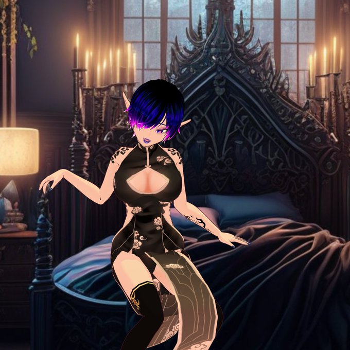 Its quite lonely.... how about we get up some fun to pass the night~  Enjoy this little piece where you<a href="/tag/modeling"class="tags"><span>#modeling</span></a><a href="/tag/3dmodel"class="tags"><span>#3dmodel</span></a><a href="/tag/necromancer"class="tags"><span>#necromancer</span></a><a href="/tag/vtuber"class="tags"><span>#vtuber</span></a><a href="/tag/vtuberuprisings"class="tags"><span>#vtuberuprisings</span></a>