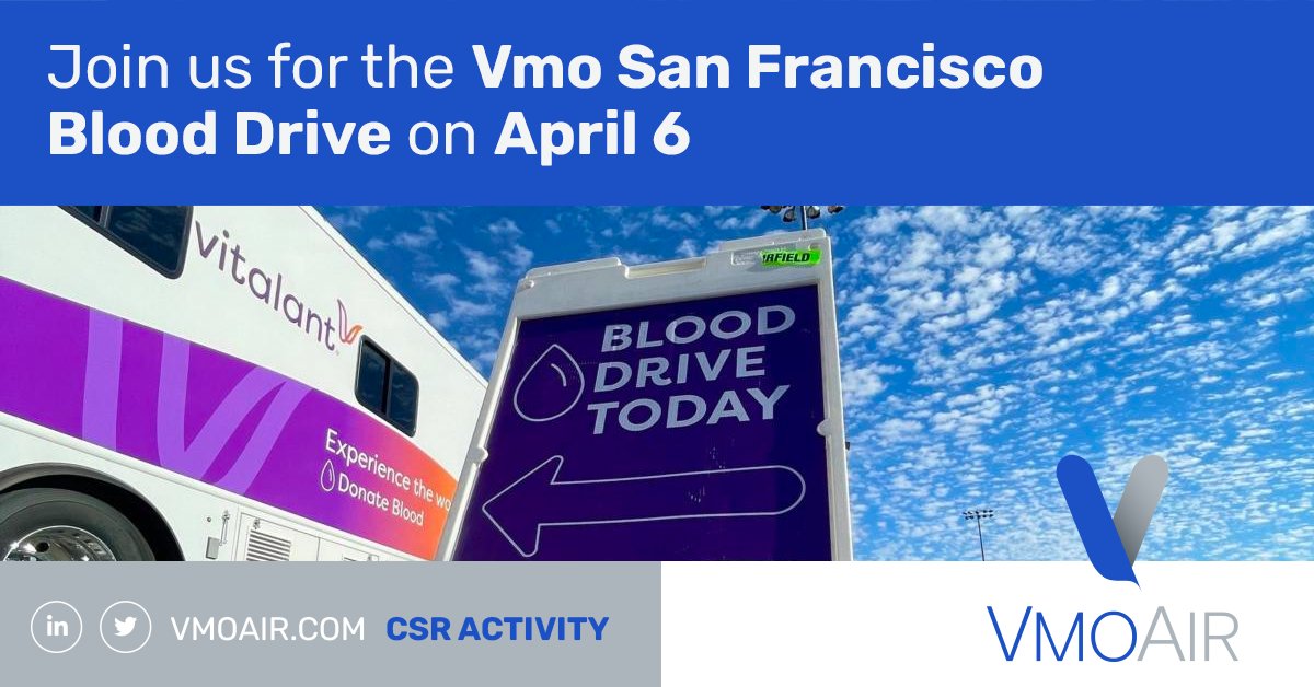 Vmo Aircraft Leasing (@vmoair) on Twitter photo The Vmo Philanthropy Team is teaming up with <a href="/VitalantCA/">Vitalant - California</a> to host the Vmo Blood Drive on Thursday, April 6 in front of our San Francisco office. We invite everyone to join us in donating blood! vmoair.com/vmo-aircraft-l… #donatebloodsavelives #blooddrive #savealife The Vmo Philanthropy Team is teaming up with <a href="/VitalantCA/">Vitalant - California</a> to host the Vmo Blood Drive on Thursday, April 6 in front of our San Francisco office. We invite everyone to join us in donating blood! vmoair.com/vmo-aircraft-l… #donatebloodsavelives #blooddrive #savealife