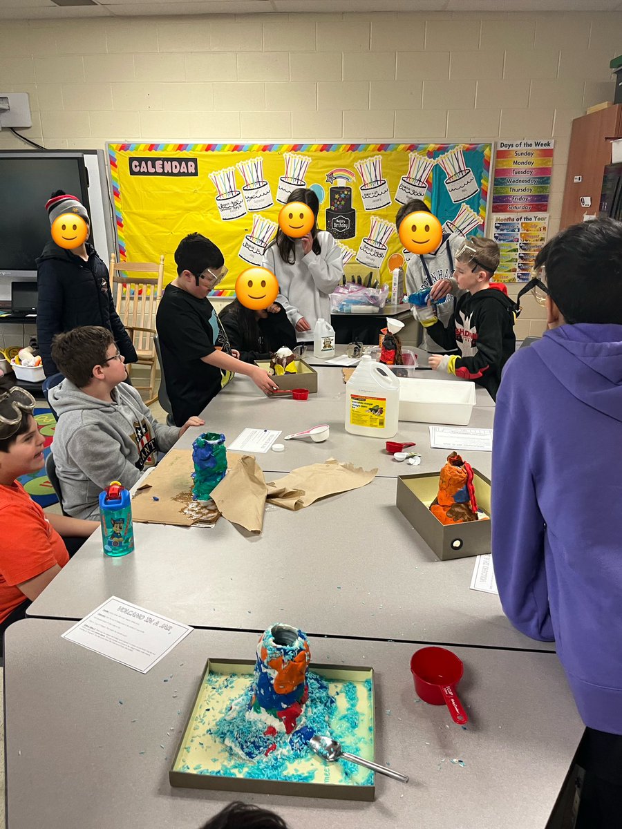 MsCormier1's tweet photo. Our volcano experiment on Monday in life skills! We determined no soap and more baking soda causes a bigger eruption! 🌋👍 @ALXCoyotes https://t.co/MVh23nZzS3