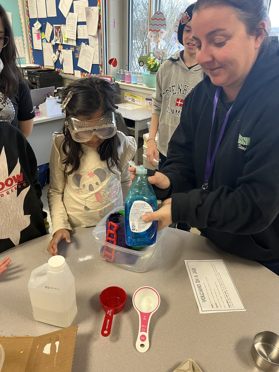 MsCormier1's tweet photo. Our volcano experiment on Monday in life skills! We determined no soap and more baking soda causes a bigger eruption! 🌋👍 @ALXCoyotes https://t.co/MVh23nZzS3