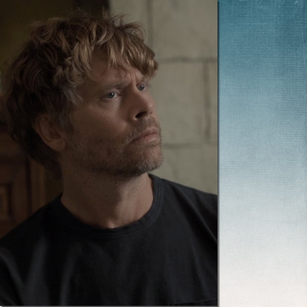 SnoopGirlZ's tweet image. #Deeks Hair. Smile. Compassion. Witty. Proud of his glorious viking mane. Inspector. Husband.