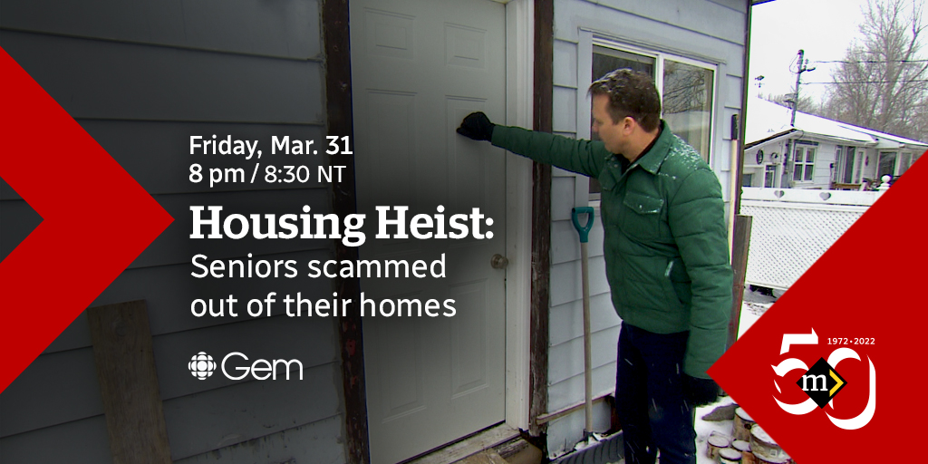 Some seniors across Ontario are at risk of losing their homes due to a complex scam that they say has misled them into high-interest mortgages they can’t afford. How does this happen? 

Watch our season finale March 31 at 8 p.m. on <a href="/CBC/">CBC</a>-TV or @CBCGem.