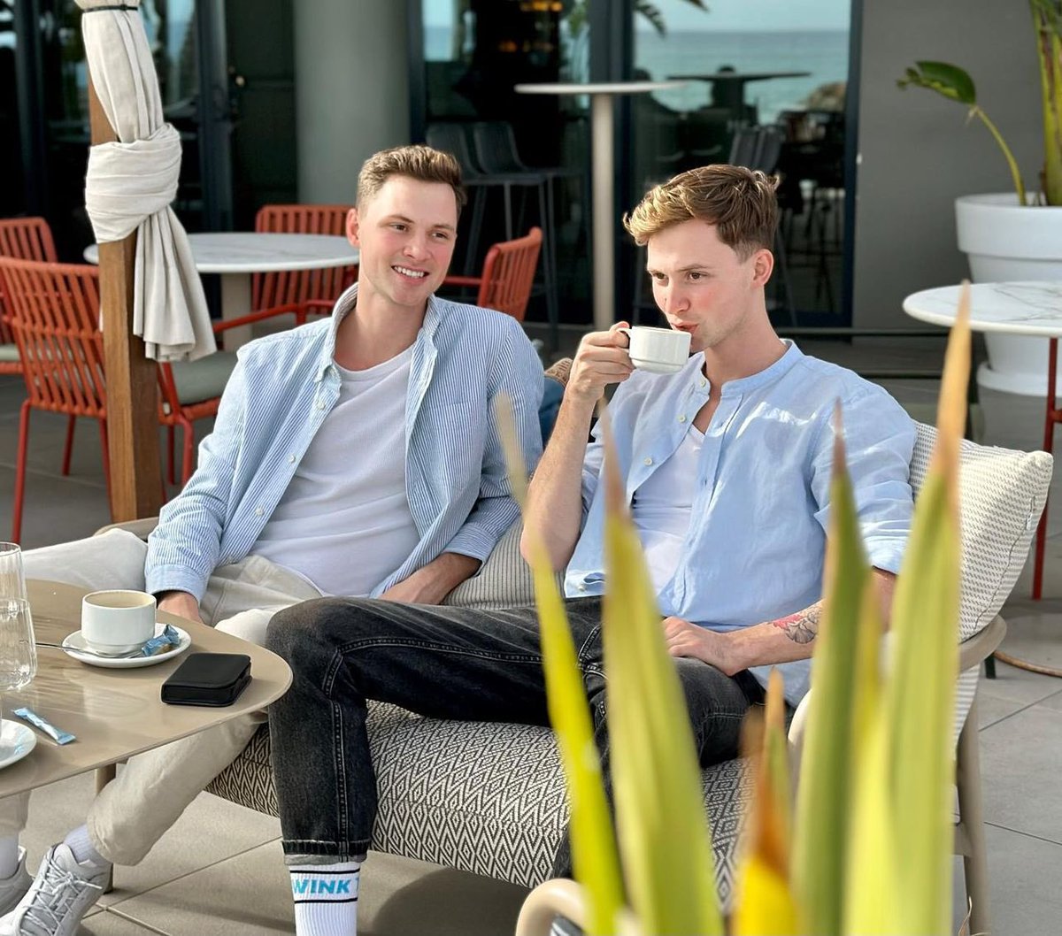 GayPrideSitges's tweet photo. Twins at the ME Hotel Sitges!
🌈 https://t.co/74SSScahSf
.
#gay #fun #twins #gaysitges #gaytravel #gayholiday #mesitges #sitgeshotel #gayspain #gaysocks #gaypool #gayhotel #mebymelia #sitgesanytime https://t.co/VY01z5Rs5T