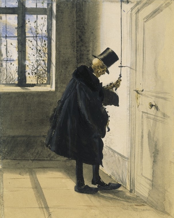 AcademiaAesthe1's tweet photo. An Uninvited Guest (1844 / Watercolor, pencil &amp; ink) - Adolph Menzel https://t.co/AImKYRyCTj