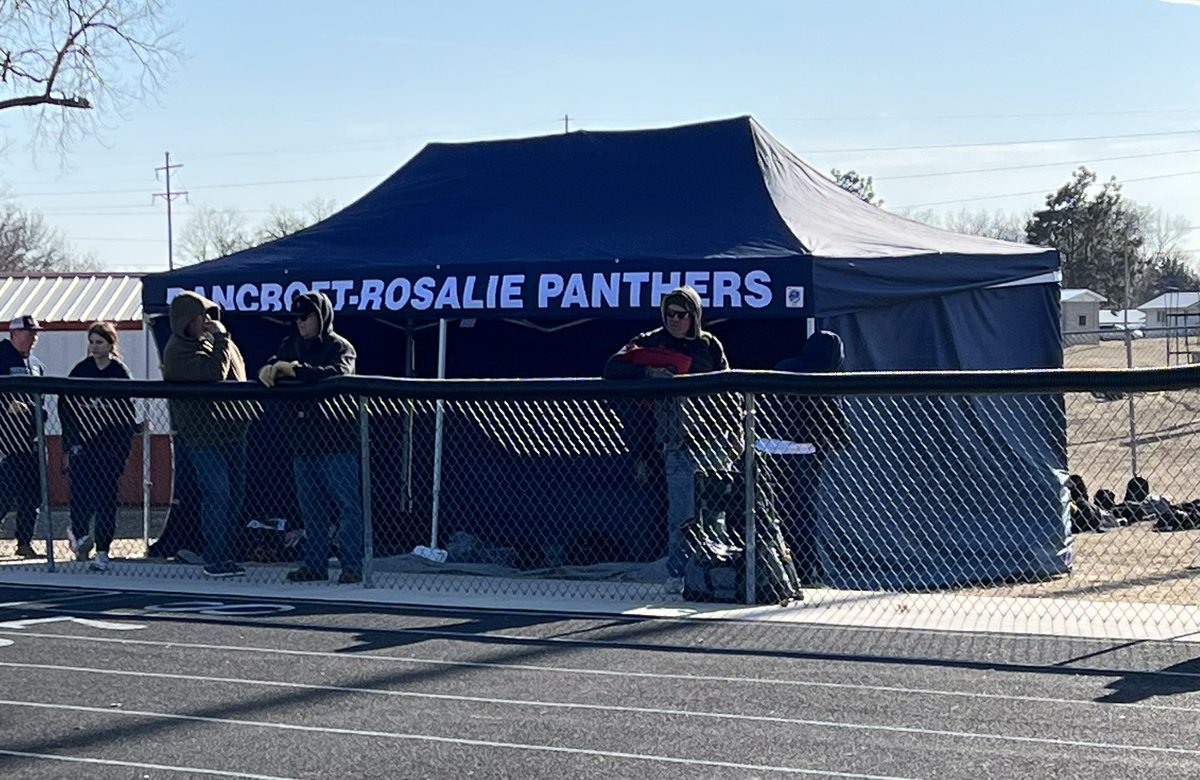 New tent looking great and providing some much needed shelter on this fine Nebraska spring day. Thanks to the B-R Booster Club for your support!