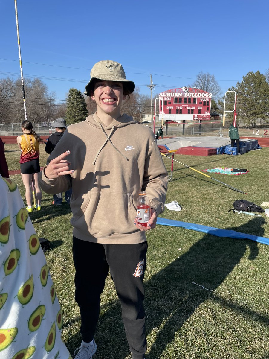 Sophia wins the Shot Put at Auburn!