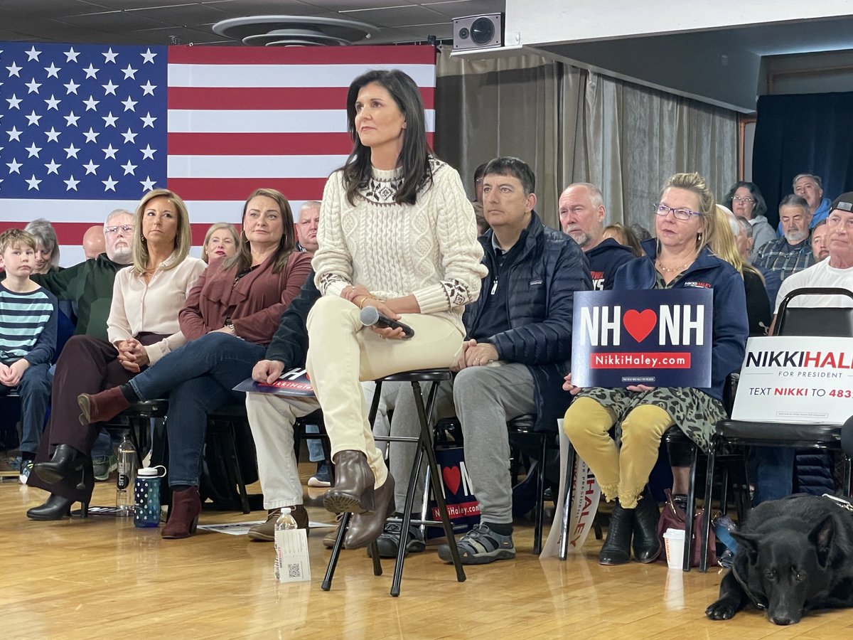 2024 Watch-Now: <a href="/FoxNews/">Fox News</a> covers ⁦<a href="/NikkiHaley/">Nikki Haley</a>⁩ in New Hampshire. After a full day of meetings with #GOP leaders and activists, the former ambassador and former South Carolina governor is headlining a town hall in Salem #2024Election #FITN #nhpolitics #FoxNews