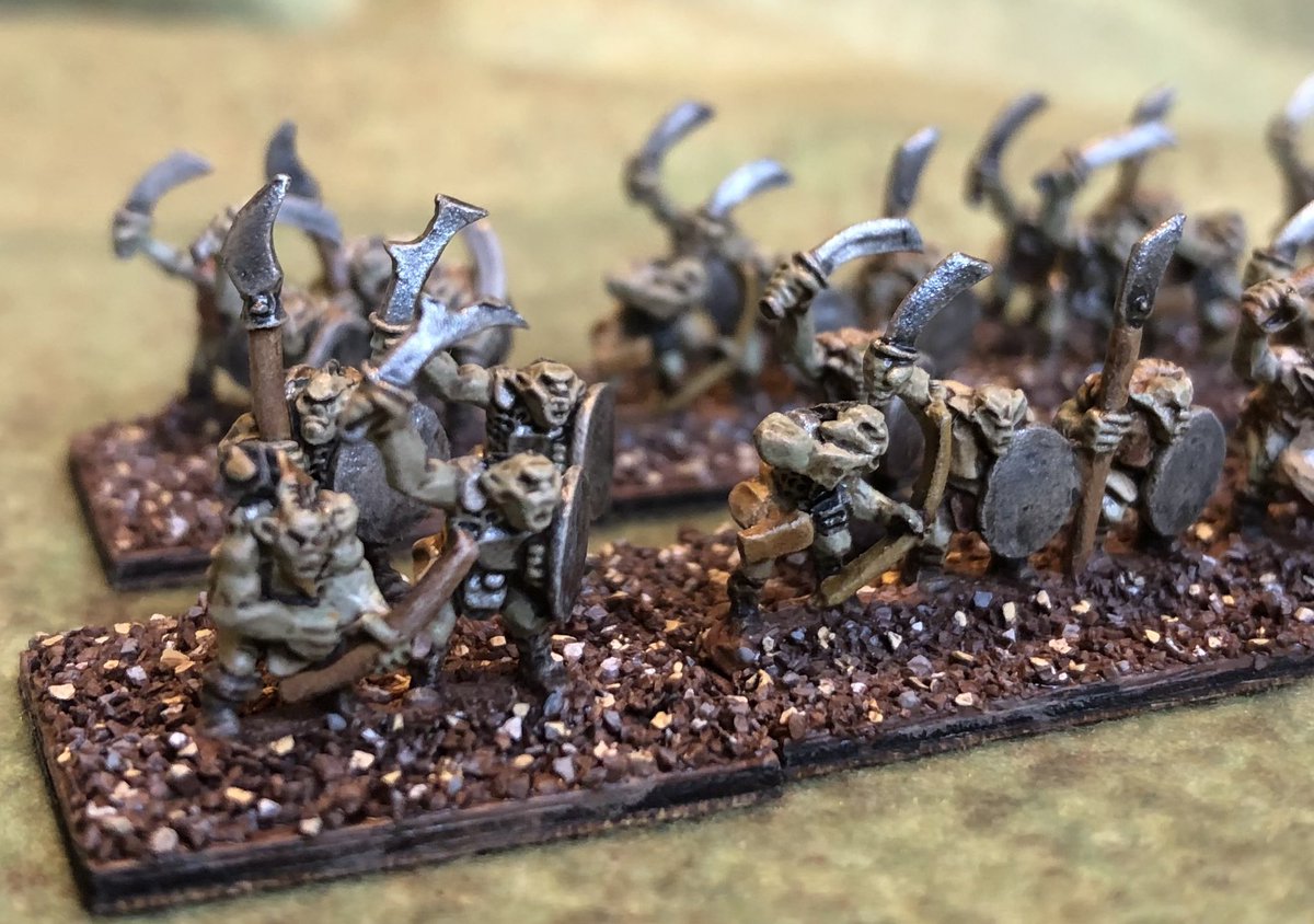 LMT_Studio's tweet photo. Still more additions to the Orc horde. Orcs from Copplestone in 10mm. #10mm #lotr #wargame #middleearth #copplestone @NorthStarFigs https://t.co/SiZCX95fAf