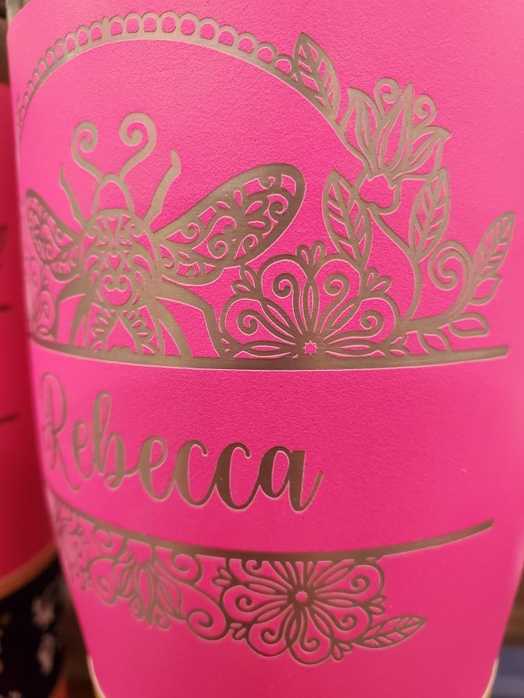 Henkles's tweet photo. Two cute cups going out from our engraving team! Check out design options in store or email Kara at kara@henklesonline.com to get your custom order started. We’d love to set your, your business, or your club up with some custom, locally-engraved designs! https://t.co/GIpLesa1AF
