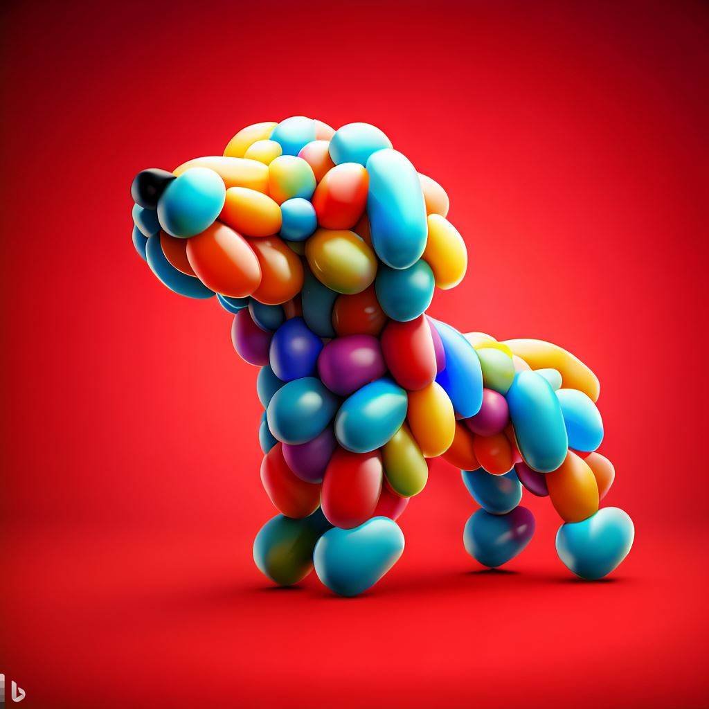 toudajew's tweet photo. dog made out of colorful balloons by Bing Image Creator #bingimagecreator #AI #AIArtworks #AIcommunity https://t.co/6lMqfx3ces