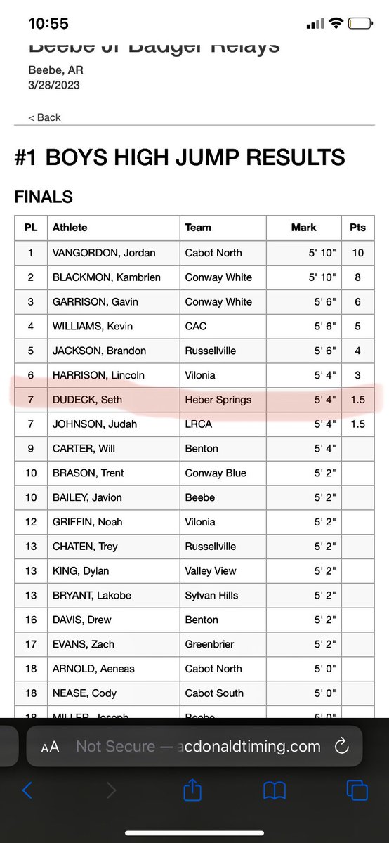 Got a new PR in most events today at the Beebe Jr Badger Relays <a href="/ArRecruitingGuy/">Richard Davenport</a> <a href="/PrepRedzoneAR/">Prep Redzone Arkansas</a> <a href="/NCAATrackField/">NCAA Track & Field</a> <a href="/RazorbackTF/">RazorbackTF/XC</a> <a href="/armilesplit/">MileSplit Arkansas</a> <a href="/milesplit/">MileSplit US</a> <a href="/ARPrepSports/">Arkansas Prep Sports</a> <a href="/UCAAthletics/">Central Arkansas Athletics</a>