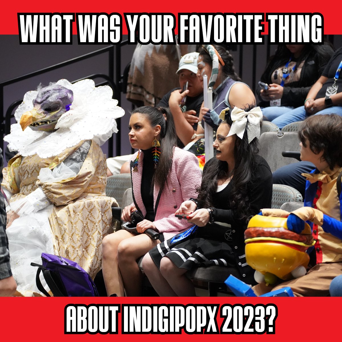 IndigenousCon's tweet image. Can you believe its been over 2weeks since #IndigiPopX2023 ended? We can't!

Looking back, our favorite thing about #IPX23 was seeing so many #Indiginerds!

What was your favorite things about #IndigiPopX? Leave a comment &amp;amp; a pic if you have one!

(Photo by Kreative Native Art)
