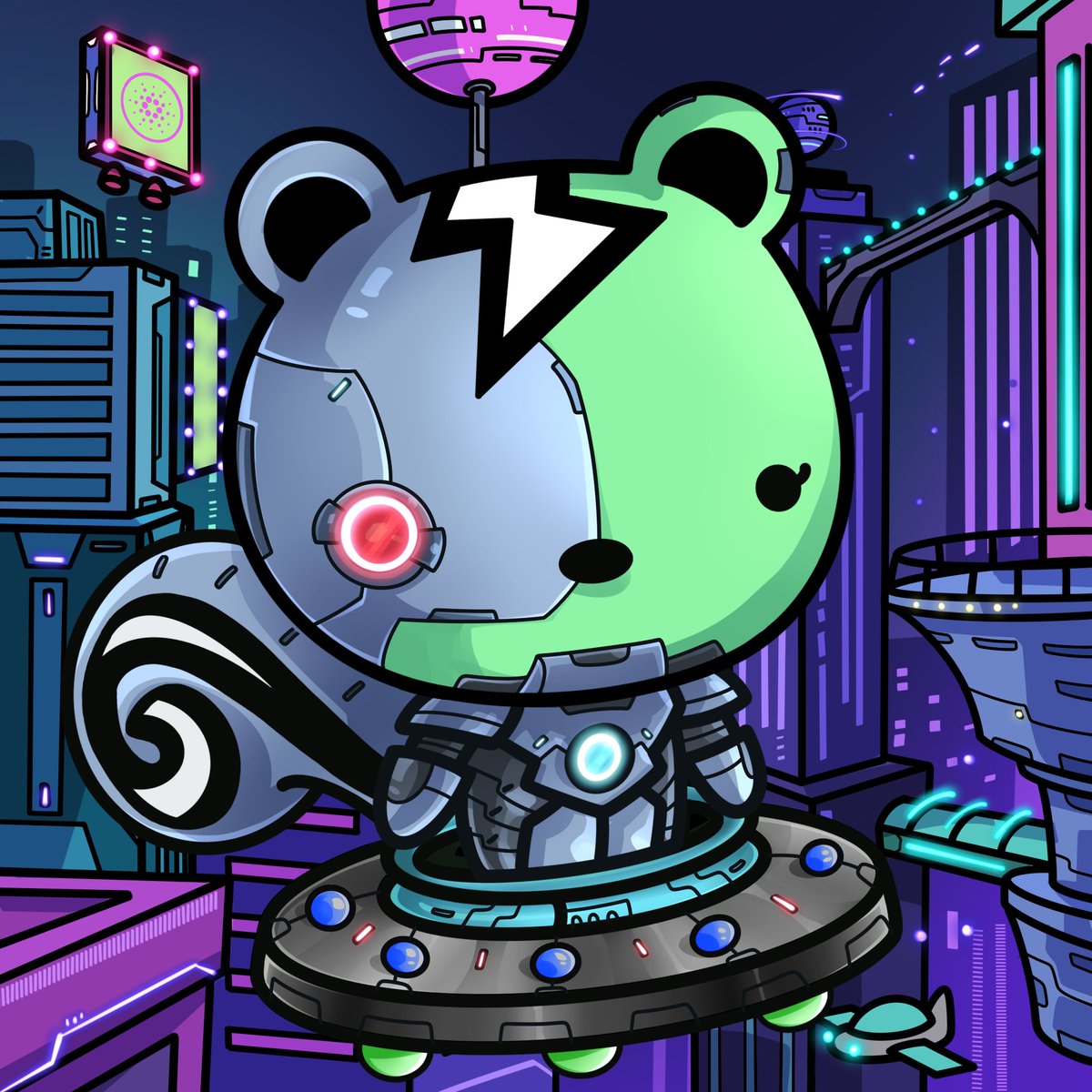 Meet Turbosquirrel! Thanks for the opportunity to win this! 

It's a tough market not all projects will sell out but props to tiff and the squirrels for continuing to build!

Here's a sneak peak of what they have instore!!  <a href="/SpaceSquirrels_/">Space Squirrels</a>
#Cardano 

x.com/TsukiraNFT/sta…