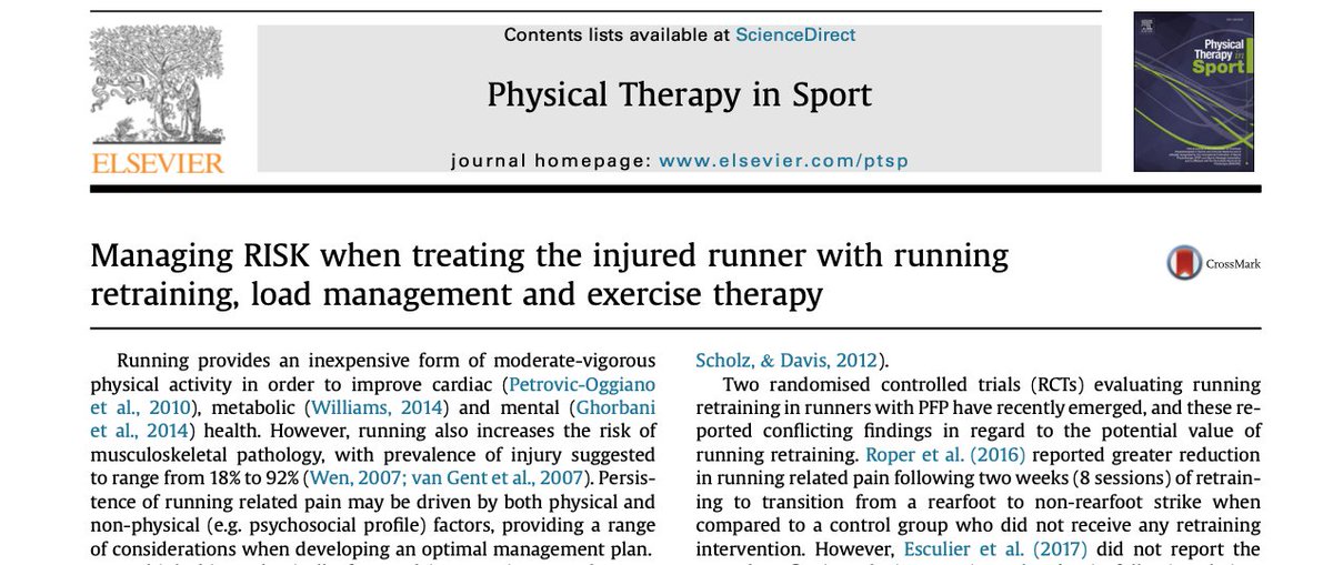 FYI: 'Not all running re-training interventions are created equal' @DrChrisBarton will present a framework for managing the injured runner @LaTrobeSEM's running symposium 👣 R - reduce load I - improve capacity S - shift load K - keep adapting semrc.blogs.latrobe.edu.au/events/running…