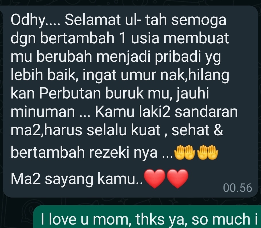 argawitarsa's tweet photo. Bergetar hati bacenye miss u ma.. https://t.co/ccRyI8FFLX