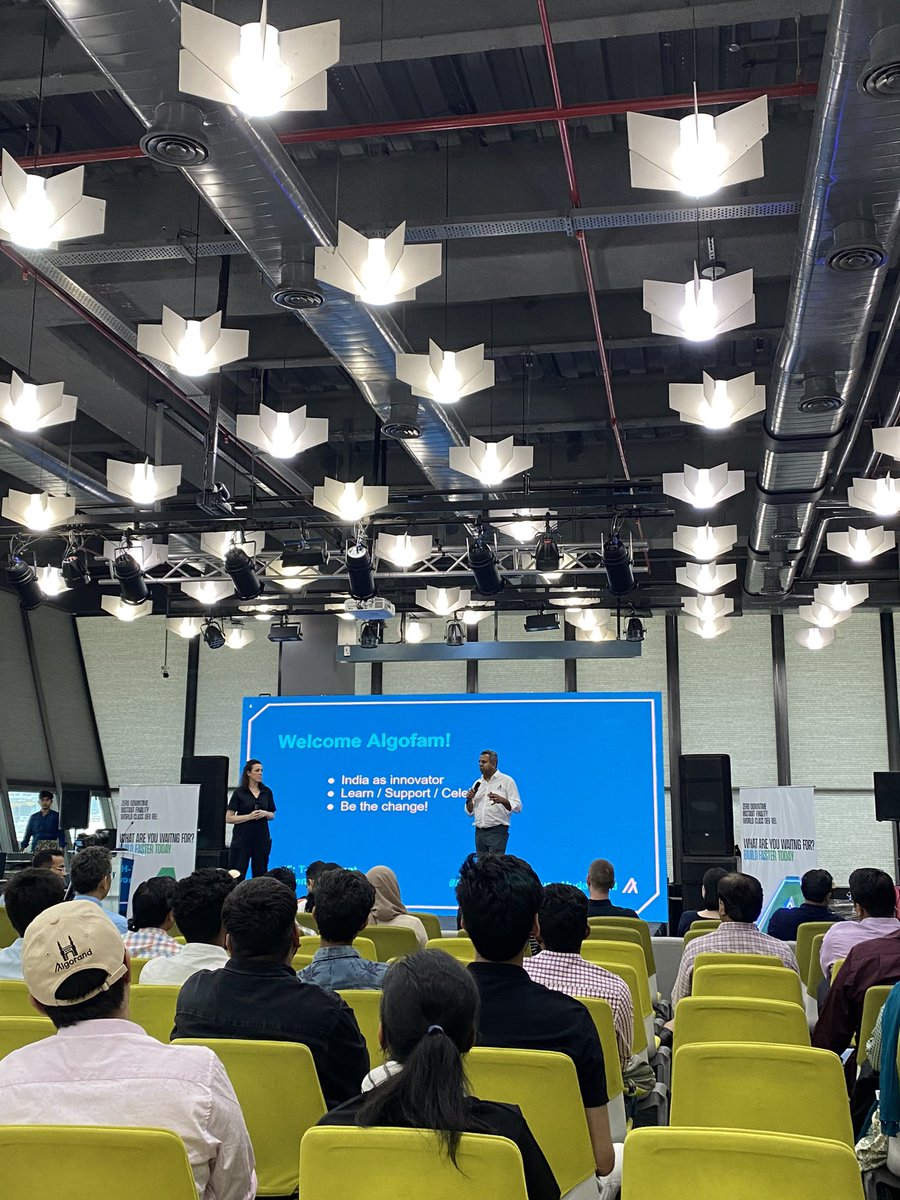 jsolu_tions's tweet photo. Thank you @Algo_Bharat, @Algorand for having such a fabulous Hack House event

All 3 days we had a great energy around the community and had a chance to meet @algodevs team and learned so much.

Looking forward 🚀

#AlgoBharat #AlgorandHackHouse #AlgoKit @THubHyd @AlgoFoundation https://t.co/Nd9mqKzLhB