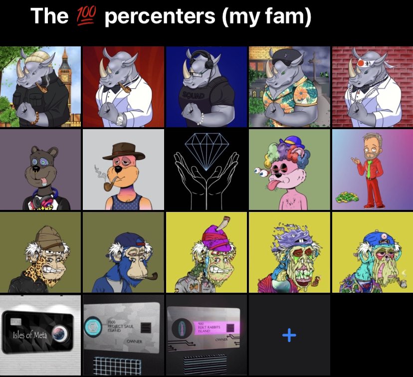 mikeynyce15's tweet photo. I've always said I have no problem supporting the projects and communities that will keep working and building in #Web3 so here is my @TheDHMGroup crew. I'm slowly  building up my new collection but I'm keeping my word of supporting these groups nonetheless. @GrandpaApeCC @TribeQuokka @RespectedRhinos @cabf_nft @IslesofMeta I appreciate ya fams keep on keeping on! 🫡. Everyone else if you see this tweet you should definitely look into these fams, join the spaces, change your portfolio and your mindframe💯 I personally just wish I gave all the money lost to immature projects,  to these ones listed above instead. But I'm still doing ok 👇👇😉👀