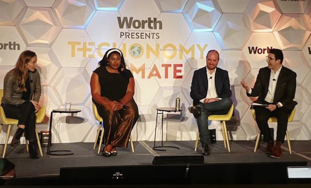 That was a great discussion on #climateTech with <a href="/SophiePurdom/">Sophie Purdom</a> @edwardlud <a href="/Nnekapedia/">Nneka (Uzoh) Kibuule</a> <a href="/matthieusoule/">Matthieu Soulé (San Francisco)</a> at <a href="/techonomy/">Techonomy</a> Climate today. Full of optimism for the area, it is time to build and scale!