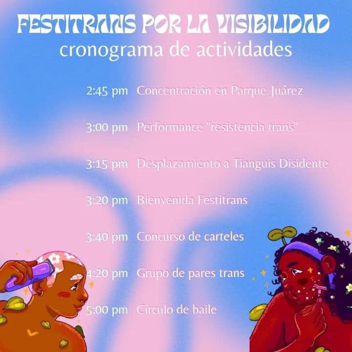 PoderosxsTab's tweet photo. ¡Únete a las actividades este 31 de marzo!

¡Acompañanos a celebrar nuestra existencia y resistir en comunidad! 🏳️‍⚧️

📆31 de marzo del 2023
🕜3:00 pm
📍Del Parque Juárez al Tianguis Disidente

#VisibilidadTrans #TianguisDisidente #Juntrans #Festitrans #31M https://t.co/h5OF9MbDV8