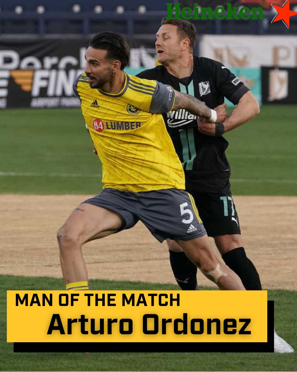 RiverhoundsSC's tweet photo. Cheers to tonight's @Heineken Man of the Match, Arturo Ordóñez, who anchored the back line in a clean sheet!

#TULvPIT #HOUNDTAHN https://t.co/ahEmZx9TgO