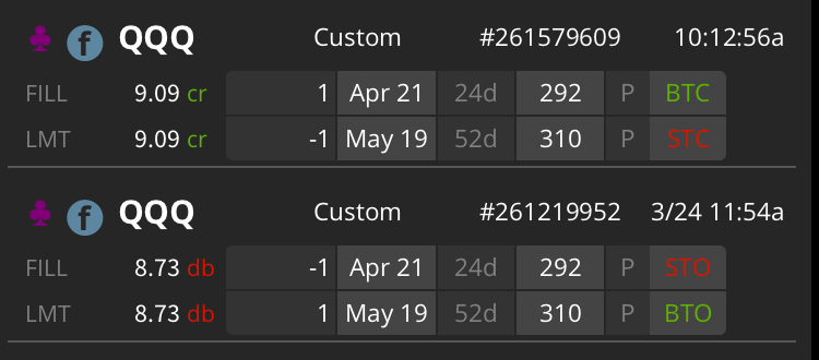 neverlion's tweet photo. $QQQ - put calendar spread closed small profit
$SPX - iron condor, legged out of call spread during sell off, closed put spread before bell close, winner
#SPX #QQQ #bearish #VX #ironcondor #putcalendar https://t.co/B50MT9hZOo