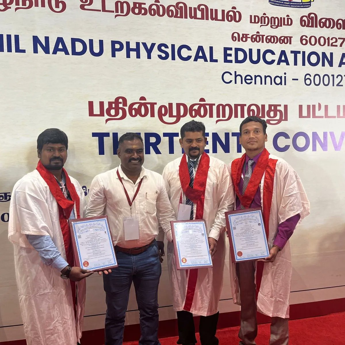 KS_VideoAnalyst's tweet photo. "Finally marks a huge milestone in my academic journey!
I am grateful for the endless support & guidance from my professors, friends & family.
#TNPESU
#PhD
#Convocation
#AnuragThakur ji
#tngovernor R N Ravi ji
#UdhayanidhiStalin #TNSPORTSMINISTER https://t.co/PyryyvKJx4