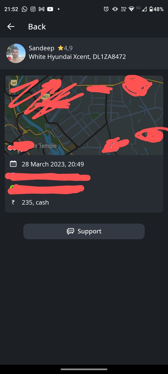 ItiRai1's tweet photo. Hi @inDrive Your driver was highly dangerous and unprofessional. I booked the cab, sat in it. He had a grin on his face that was d first red flag. It is my regular route but still I put the navigation on every time 2 make sure that the driver isn't straying from d path intended. https://t.co/B5Ulgw5KRt