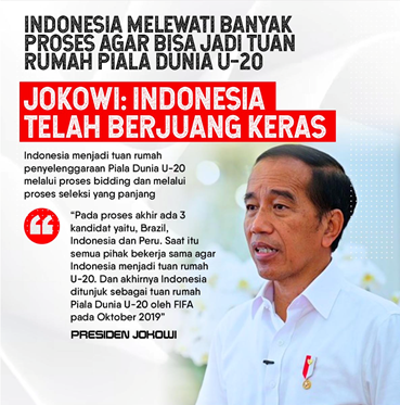 RanggaMetalika's tweet photo. Indonesia sebenarnya sudah sangat beruntung bisa menjadi tuan rumah piala Dunia U20. Keep smart netizen :) #BolaPemersatuBangsa https://t.co/CUVaPkDrrK
