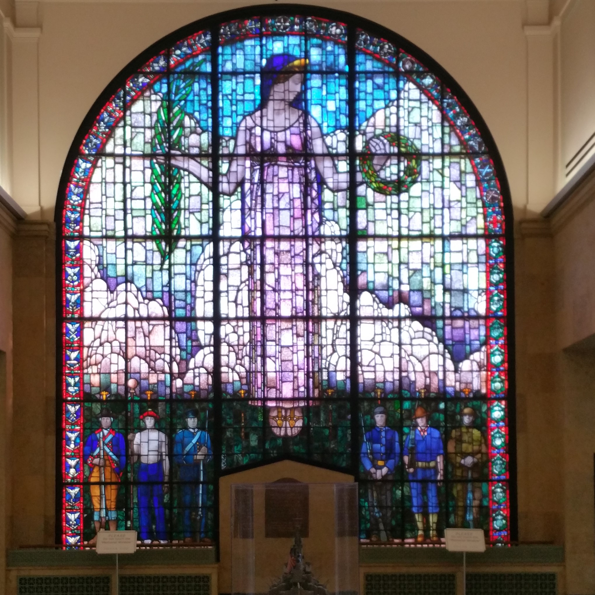 When Wood completed that stained glass window back in 1927 members of the local branch of the Daught