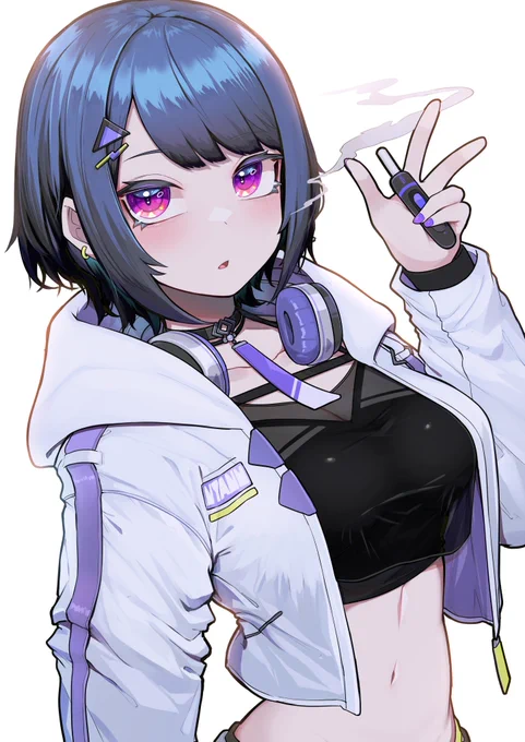 朝日を浴びながらヤニを吸う#泡色模様 