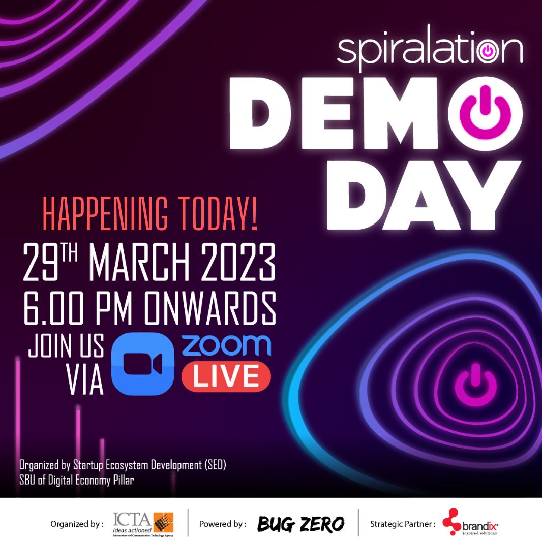 spiralation's tweet photo. The 𝗦𝗽𝗶𝗿𝗮𝗹𝗮𝘁𝗶𝗼𝗻 𝟱𝘁𝗵 𝗗𝗲𝗺𝗼 𝗗𝗮𝘆: the day we've been waiting for has finally arrived! 🙌🏽

👨‍💻𝟳 𝘁𝗲𝗰𝗵 𝘀𝘁𝗮𝗿𝘁𝘂𝗽𝘀, 𝟭 𝗺𝗶𝘀𝘀𝗶𝗼𝗻 - to revolutionize industries with their groundbreaking solutions! 

#TechRevolution #GameChangers #Innovation https://t.co/g0TuHAq8V6