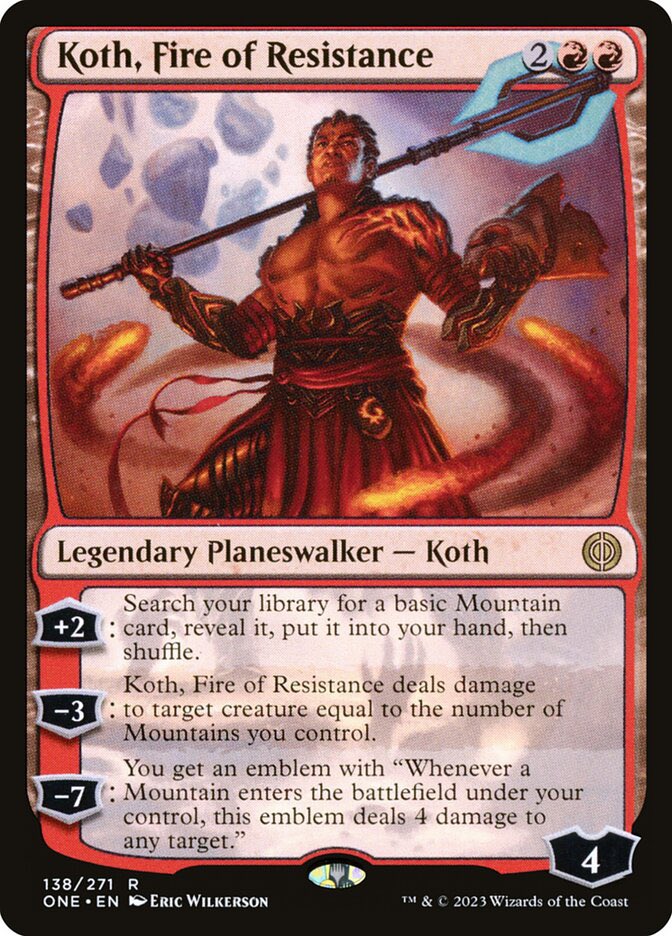 dahero671's tweet photo. Thanks #mtg #oathbreaker friends! With the Chandra signature spell suggestions. Tons to go over and playtest. So Im helping buddy @MattxToast build a Koth Oath Breaker deck. But he loves chaos. What signature spell you all recommend? Leaning towards wildfire 😂 https://t.co/4qG4DxTonU