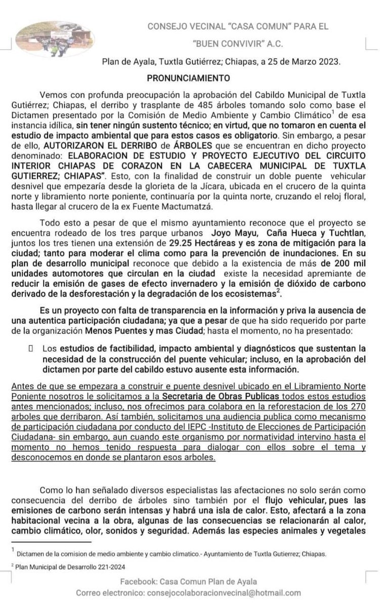 GabyCoutino's tweet photo. 3) Ya lo pidieron los vecinos de #PlanDeAyala cuando @ObrasPublicasCS realizó el proyecto del puente a desnivel en el libramiento norte. El no diálogo es total falta de transparencia en el ejercicio público y no puede ser ocultado con la promoción de la obra en todos los espacios https://t.co/RsO4hUY46c