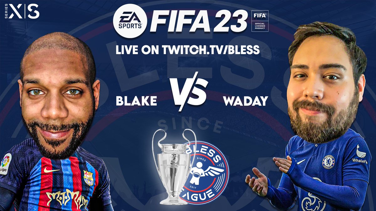 🔵CHAMPIONSHIP STREAM! 🏆
⚪️ 2K23 & FIFA finals ⚽️🏀
🔴LIVE AT 7:45PM EST 

twitch.tv/blessleague
🔼Live broadcast on 

#NBA2k23 #BlessLeague #nba2k23myteam  #nba2kmobile #2KCommunity #2k23 #2KRatings #FIFA23 #ChampionsLeague #FUT23 #BlessLeague