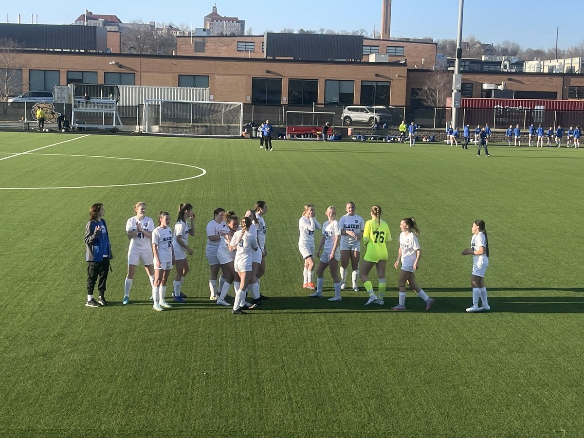 JV Lady Blazer Soccer takes the WIN 3-0 over the Lawrence High Lions! Way to work!! 💪🏻⚽️@ADPeaveyGEHS