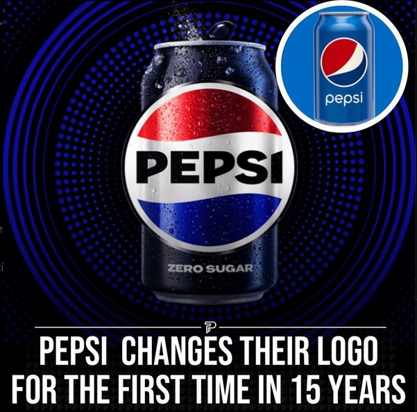 _MuhammadZihad_'s tweet photo. #Pepsi has announced a rebrand for the first time in 15 years. 🥤🔵🔴

In addition to this rebranding the company has announced standard Pepsi will contain 57% less sugar in an effort to reformulate the product.

Y’all feeling the new logo?! 🤔 https://t.co/77hwnWcFvS