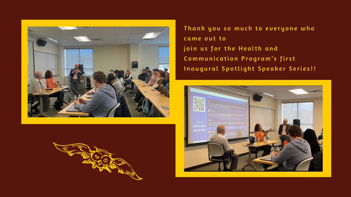 rowanhsc's tweet photo. Thank you all for such an amazing turnout!! 
We ended up running out of seats!!

#rowanhsc #healthandscience #communication #rowanuniversity #PROFspective #RowanPROUD #ccca
#riskcommunication https://t.co/Wzcb8MEbX6