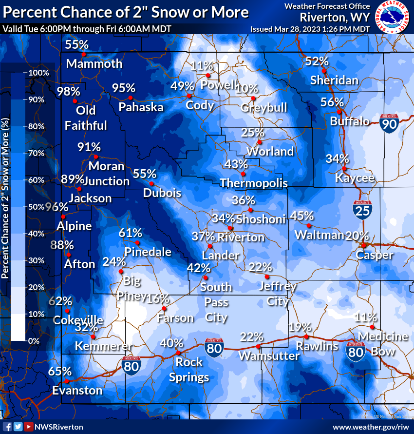 NWS Riverton on Twitter "Winter continues this week as another weather