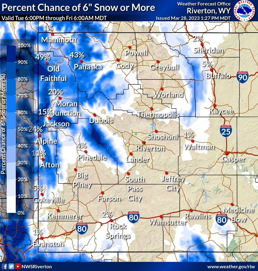 NWS Riverton on Twitter "Winter continues this week as another weather