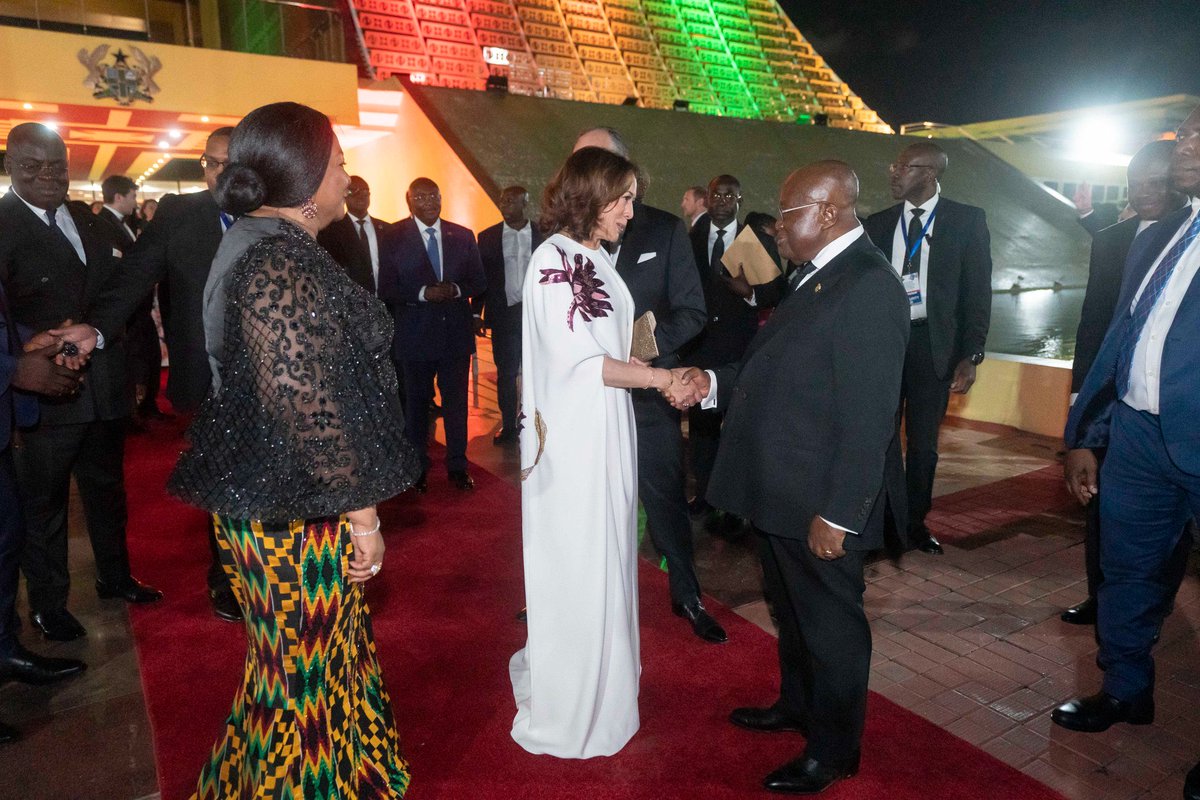 MVP Kamala Harris brilliant and beautiful—diplomacy and elegance 
#MVPinAfrica 
#MVPinGhana 
#USinGhana 🇬🇭