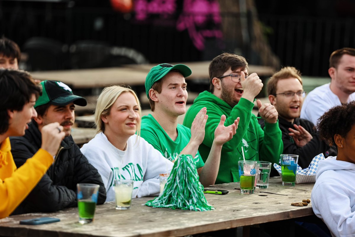 MeanGreenSports's tweet photo. Mean Green faithful showing out at @eastsidedenton! 🟢🦅

#GMG x #NIT2023 https://t.co/ZlgOaCC2tC