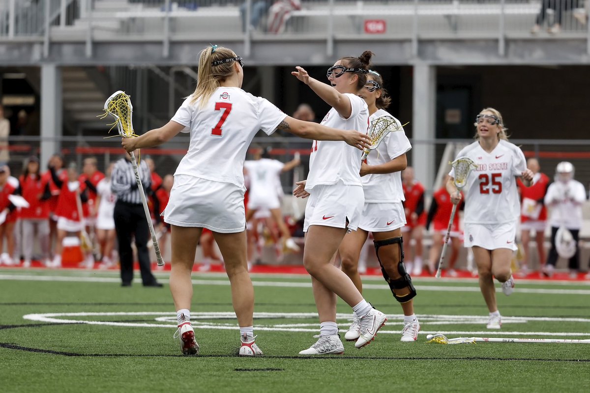 OhioStateWLAX's tweet photo. Buckeye leaders in the 16-6 win over Louisville … 

Lasda - 2G/5A/7P, 3 DC
Ferrara - 5G
Roberts - 3G/2A/5P
Magalotti - 6 GB
Hargraves - 3G
Alexander - 10 svs
O’Brien - 2G, 4 DC

#GoBucks https://t.co/LGd216ZrAr