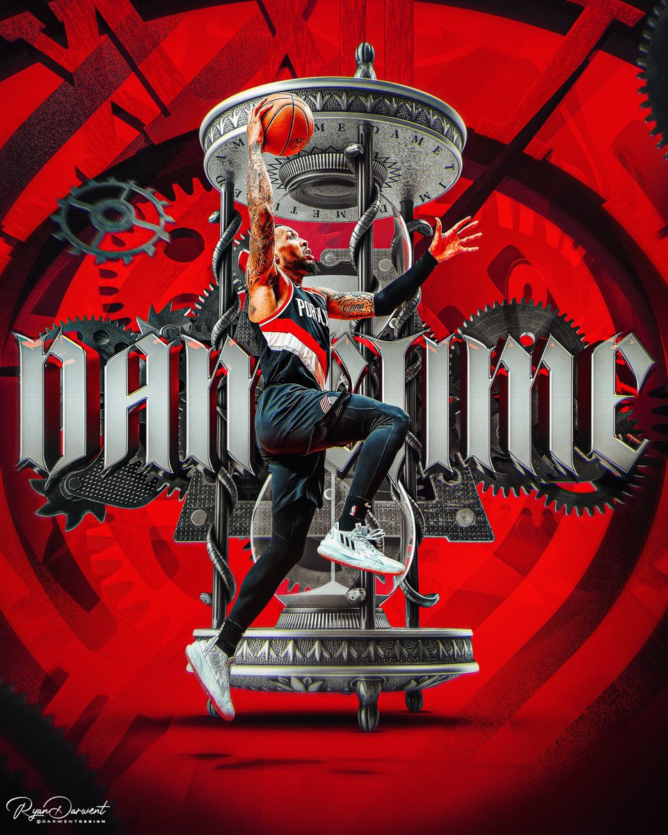darwentdesign's tweet photo. Dame Time ⏳🎨 // @Dame_Lillard // https://t.co/NWF4vqGKsi